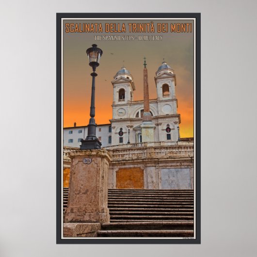 De Spaanse stappen Poster (Voorkant)