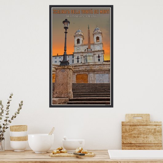 De Spaanse stappen Poster (Keuken)