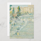 De Spaanse Trappen, Rome | Childe Hassam (Voorkant / Achterkant)