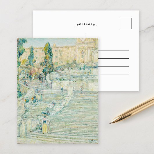 De Spaanse Trappen, Rome | Childe Hassam Briefkaart