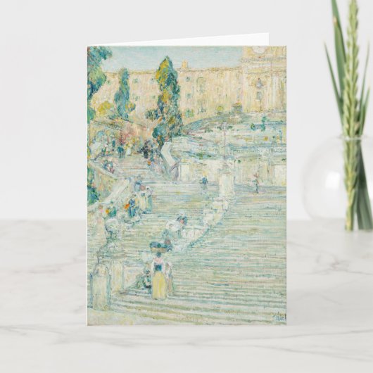 De Spaanse Trappen, Rome | Childe Hassam Kaart (Voorkant)