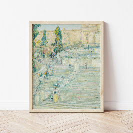 De Spaanse Trappen, Rome | Childe Hassam Poster