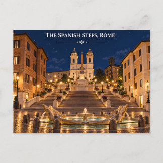 De Spaanse Trappen Rome Italië Ansichtkaart Briefkaart
