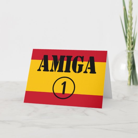 De Spaanse Vrienden van het Meisje: Uno van Numero Kaart (Voorkant)