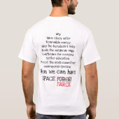 De Space Farce T-Shirt (Achterkant)