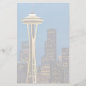 De Space Needle en het centrum van Seattle Briefpapier (Voorkant)