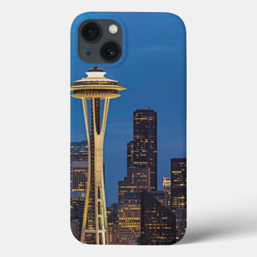 De Space Needle en het centrum van Seattle Case-Mate iPhone Case (Achterkant)