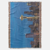 De Space Needle en het centrum van Seattle Deken (Voorkant Verticaal)