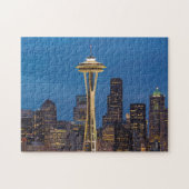 De Space Needle en het centrum van Seattle Legpuzzel (Horizontaal)