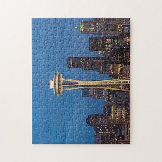 De Space Needle en het centrum van Seattle Legpuzzel (Verticaal)
