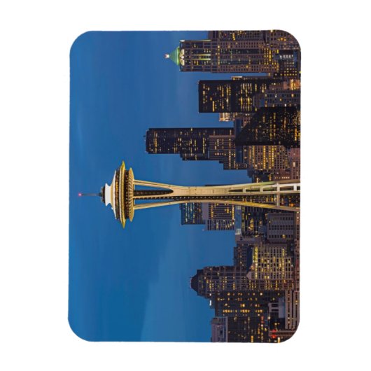 De Space Needle en het centrum van Seattle Magneet (Verticaal)