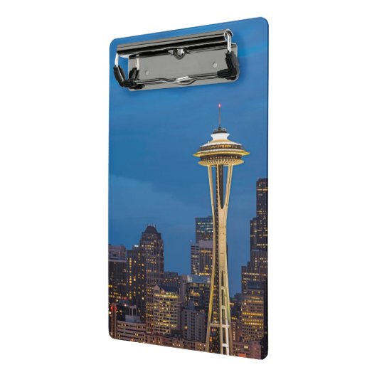 De Space Needle en het centrum van Seattle Mini Klembord (Angled2)