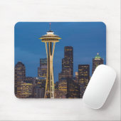 De Space Needle en het centrum van Seattle Muismat (Met muis)