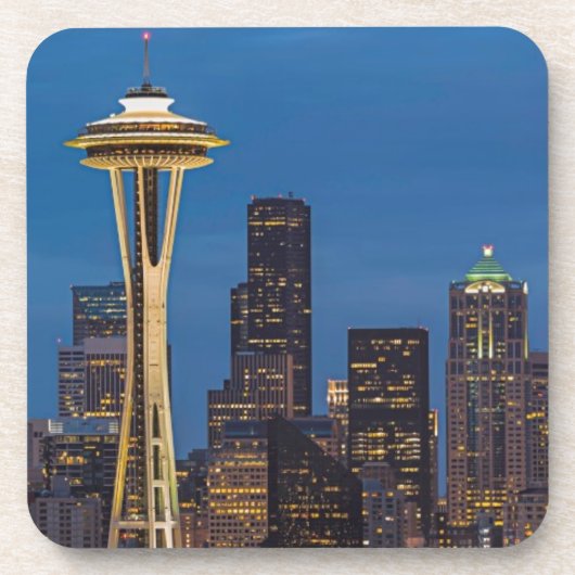 De Space Needle en het centrum van Seattle Onderzetter (Voorkant)