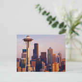 De Space Needle is een toren in Seattle Briefkaart (Staand voorkant)