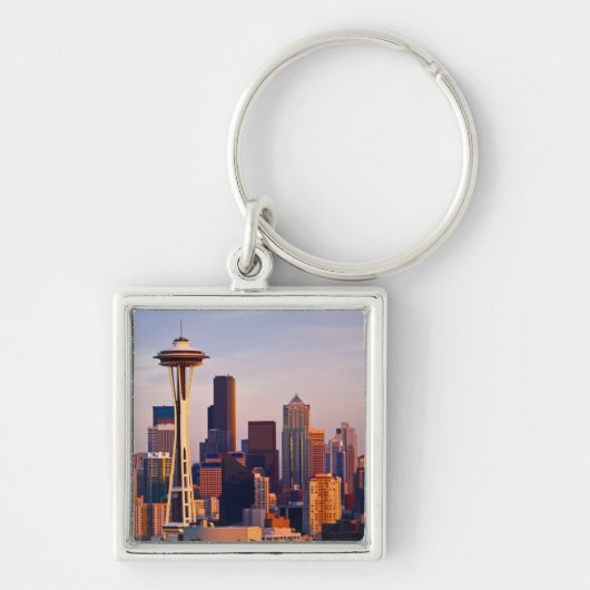 De Space Needle is een toren in Seattle Sleutelhanger (Voorkant)