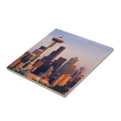 De Space Needle is een toren in Seattle Tegeltje (Zijkant)