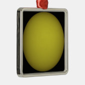 De Space Shuttle Atlantis is te zien in silhouette Metalen Ornament (Rechts)