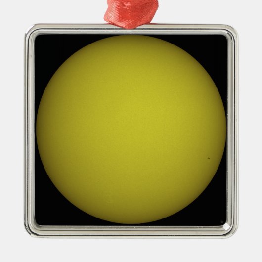 De Space Shuttle Atlantis is te zien in silhouette Metalen Ornament (Voorkant)