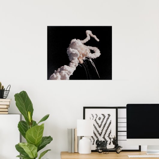 De Space Shuttle-catastrofe voor passagiers Poster (Thuiskantoor)