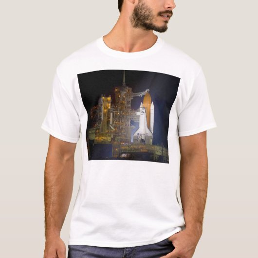 De Space Shuttle-detectie op startpad 39A T-shirt (Voorkant)