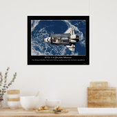 De Space Shuttle Discovery rendezvous and docking Poster (Keuken)