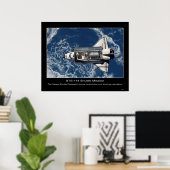 De Space Shuttle Discovery rendezvous and docking Poster (Thuiskantoor)
