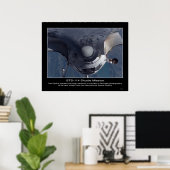 De Space Shuttle Discovery voert een backflip uit Poster (Thuiskantoor)