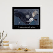 De Space Shuttle Discovery voert een backflip uit Poster (Keuken)
