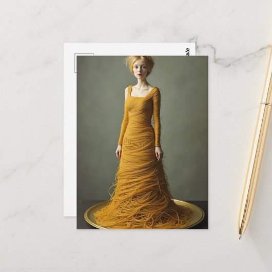 De Spaghettijurk Briefkaart (Voorkant / Achterkant in situ)