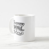 De spanning is vreselijk, ik hoop dat die blijft koffiemok (Voorkant links)