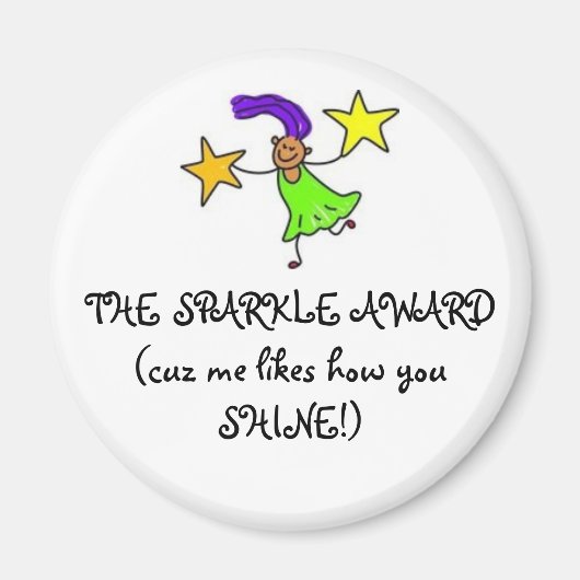 DE SPARKLE AWARD(cuz me likes how y... Magneet (Voorkant)