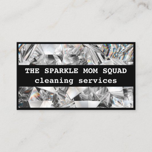 De Sparkle Mom Squad House Cleaning Visitekaartje (Voorkant)