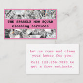 De Sparkle Mom Squad House Cleaning Visitekaartje (Voorkant / Achterkant)