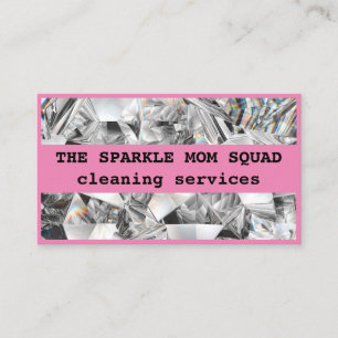 De Sparkle Mom Squad House Cleaning Visitekaartje