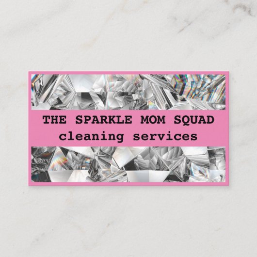 De Sparkle Mom Squad House Cleaning Visitekaartje (Voorkant)