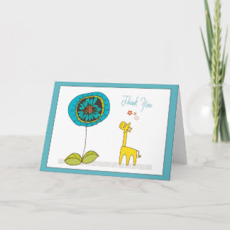 de spatie dankt u kaardt bedankkaart