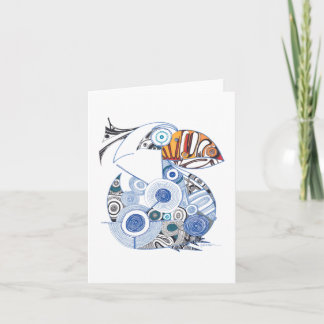 De spatie van de de notakaart van de pelikaan kaart