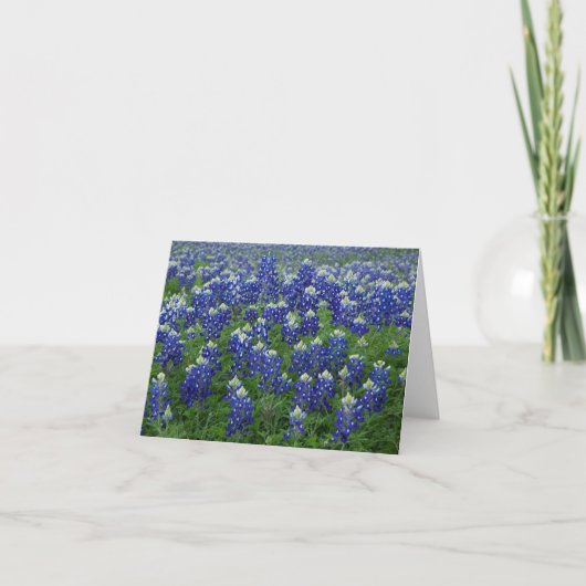 De Spatie van de Foto van Texas Bluebonnets Kaart (Voorkant)