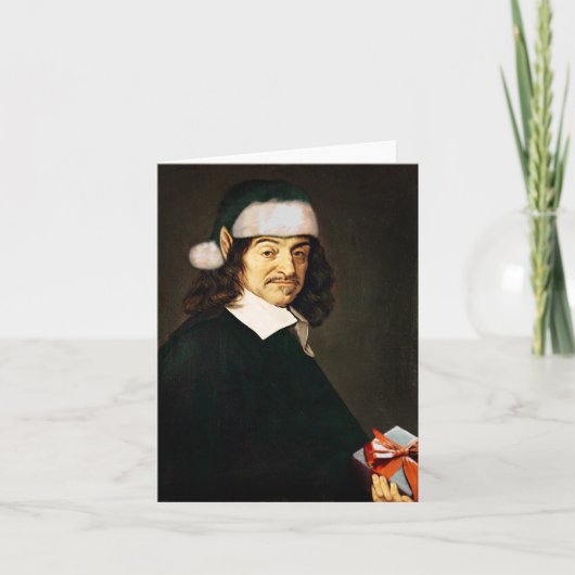 De Spatie van de Kerstkaart van Descartes Feestdagen Kaart (Voorkant)