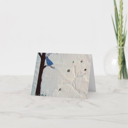 De spatie van de Vogelwaarneming notecard Kaart (Voorkant)