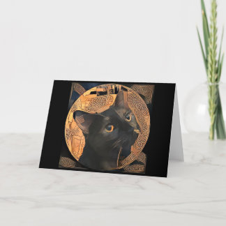 De Spatie van het Wenskaart van de Kat van de Kaart