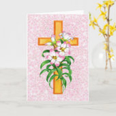 De Spatie van het Wenskaart van Pasen binnen Kaart (Gele Bloem)