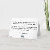 De Spatie van Notecard- van het Meisje van de Kaart (Achterkant)