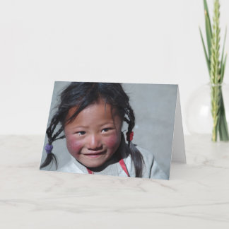 De Spatie van Notecard- van het Meisje van de Kaart