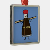 De specerij Aziatische eetstokjes van de Fles van Metalen Ornament (Rechts)