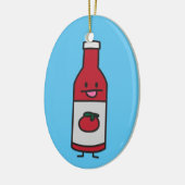 De specerijluim van de Lijst van de Tomatensaus Keramisch Ornament (Links)