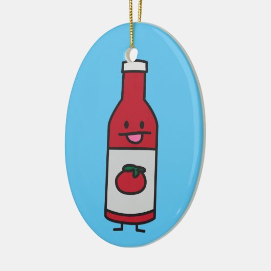 De specerijluim van de Lijst van de Tomatensaus Keramisch Ornament (Links)
