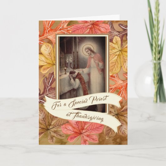 De speciale Bladeren van de Herfst Feestdagen Kaart (Voorkant)