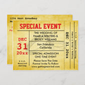 De speciale Gebeurtenis van de bruiloft bewaart de Aankondigingskaart (Voorkant / Achterkant)